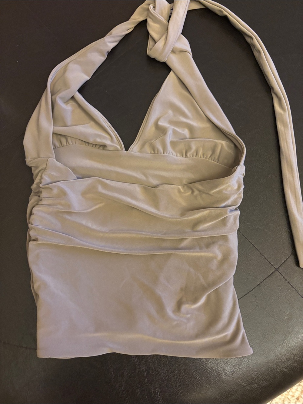 Aritzia Halter Tank Top in Light Taupe - Picture 3 of 5